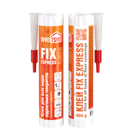 Клей для підлогових покриттів "Fix Express" 0,4 кг TM DIVOTSVIT