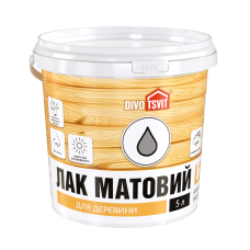 Лак по дереву матовый - 5 л TM DIVOTSVIT