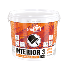 Краска водоэмульсионная Интерьер Interior - 3 л TM DIVOTSVIT