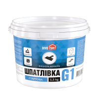 Шпатлевка Стартовая Гарант-1 усиленная - 1,5 кг TM DIVOTSVIT