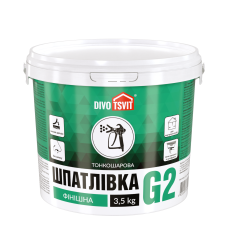 Шпаклевка Финишная Гарант-2 - 3,5 кг TM DIVOTSVIT
