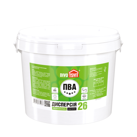 Дисперсія ПВА-Д prof 26 - 10 кг TM DIVOTSVIT