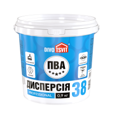 Дисперсия ПВА-Д prof 38 - 0,9 кг TM DIVOTSVIT