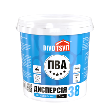 Дисперсия ПВА-Д prof 38 - 5 кг TM DIVOTSVIT
