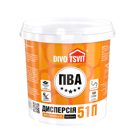 Дисперсія ПВА-Д prof 51 - 5 кг TM DIVOTSVIT