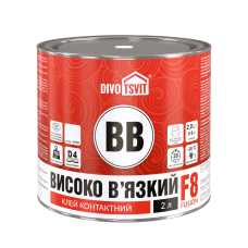Клей Высоко Вязкий морозостойкий - 2 л TM DIVOTSVIT