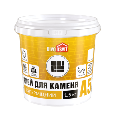 Клей для декоративного камня Акрилин-5 - 1,5 кг TM DIVOTSVIT