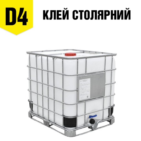 Клей столярний ПВА Д4 - 1000 л евро куб TM DIVOTSVIT