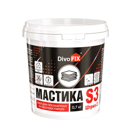 Клей Мастіка Штрих-3 -3,5 кг TM DIVOTSVIT
