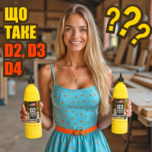 Какой ПВА-клей выбрать: Д2, Д3 или Д4? Простое объяснение сложных обозначений